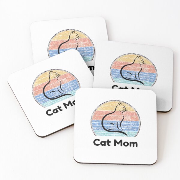 Item preview, cat mom retro vintage logo designed and sold by pirminio.