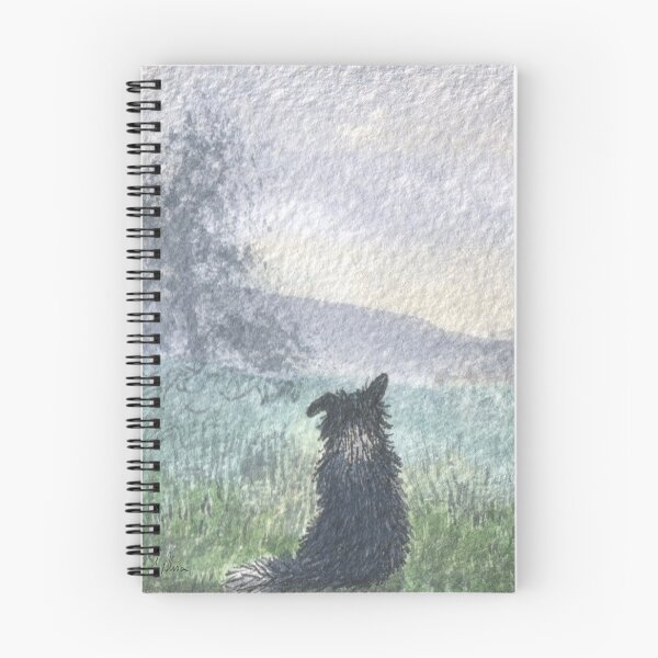 Item preview, Mist Before the Sun, Border Collie Dog in a Landscape designed and sold by SusanAlisonArt.