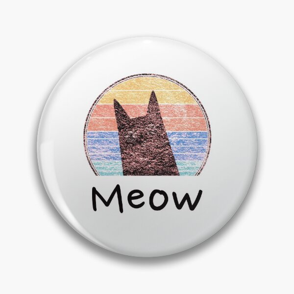 Item preview, black cat meow logo designed and sold by pirminio.
