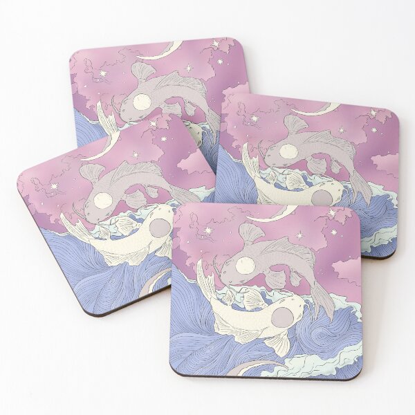 Item preview, Tui and La, Moon and Ocean Spirits Art Nouveau designed and sold by Art By Billee.