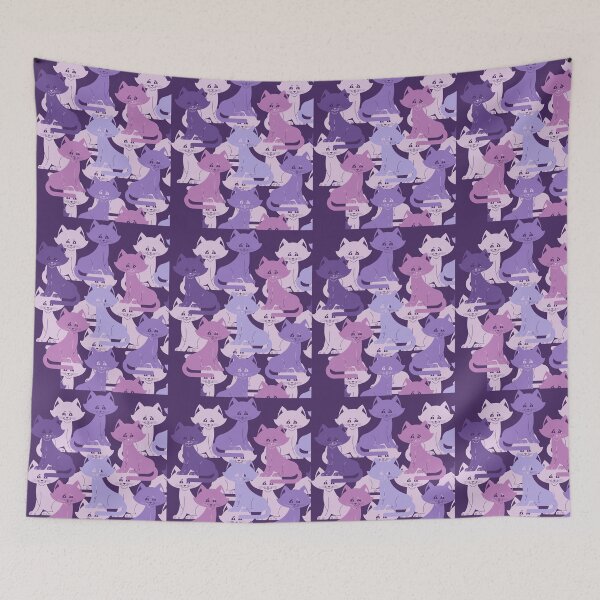 Item preview, Shades of Purple and Pink Cat Camo Design  designed and sold by cgroenewald.