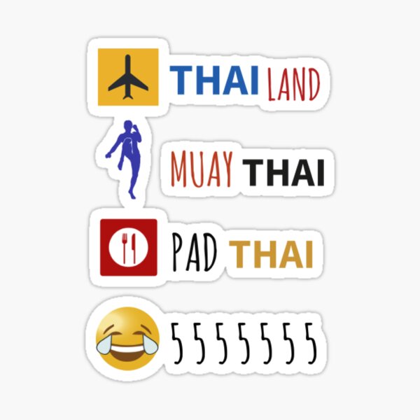 Item preview, GO Thailand, Train Muaythai, Eat PADTHAI,Laugh5555  designed and sold by Ubonphan K..