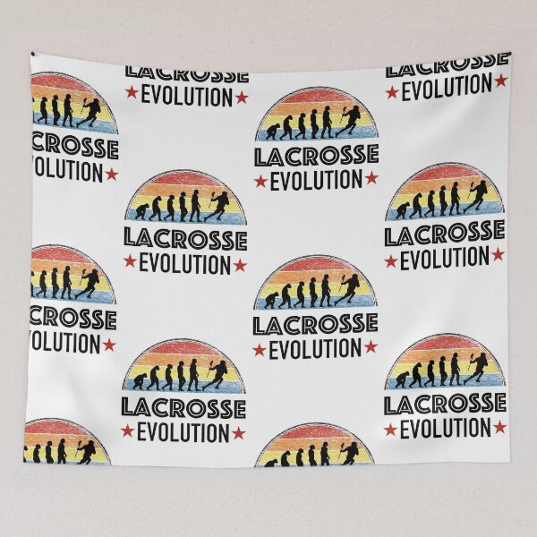 Item preview, lacrosse retro evolution logo designed and sold by pirminio.