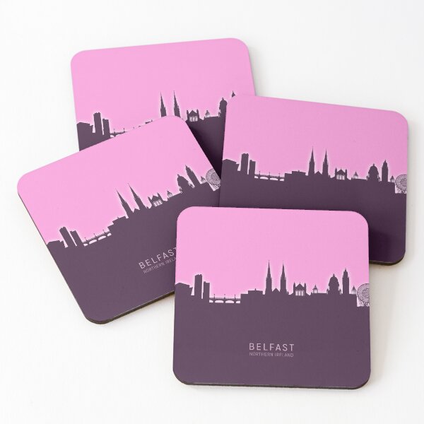 Item preview, Belfast Northern Ireland Skyline designed and sold by ArtPrints.