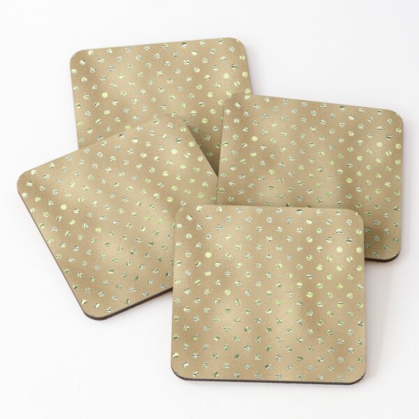 Item preview, Diamond Polka Dots on Sandy Bronze Background designed and sold by BloomCatB.