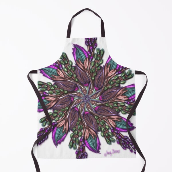 Item preview, Intricate purple flowers in the round designed and sold by busyBeanz.