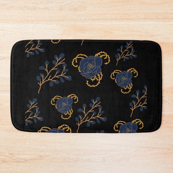 Item preview, Flowers Black Pattern Design  designed and sold by Farage Art.