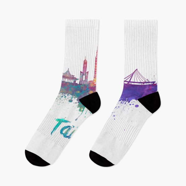 Item preview, Taipei skyline in watercolor designed and sold by paulrommer.