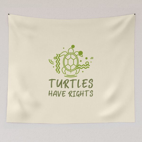 Item preview, Turtles Have Rights Funky Turtle designed and sold by Telle Garcia.
