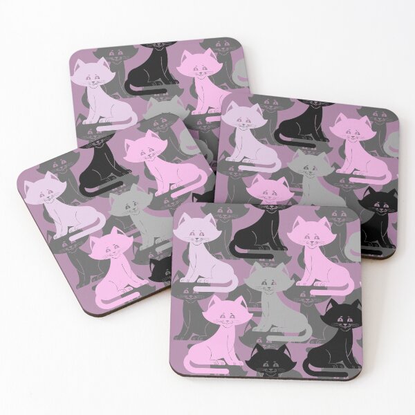 Item preview, Pink and Grey Cat Camo Design  designed and sold by cgroenewald.