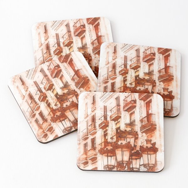 Item preview, Barcelona, La Rambla designed and sold by AM FineArtPrints.