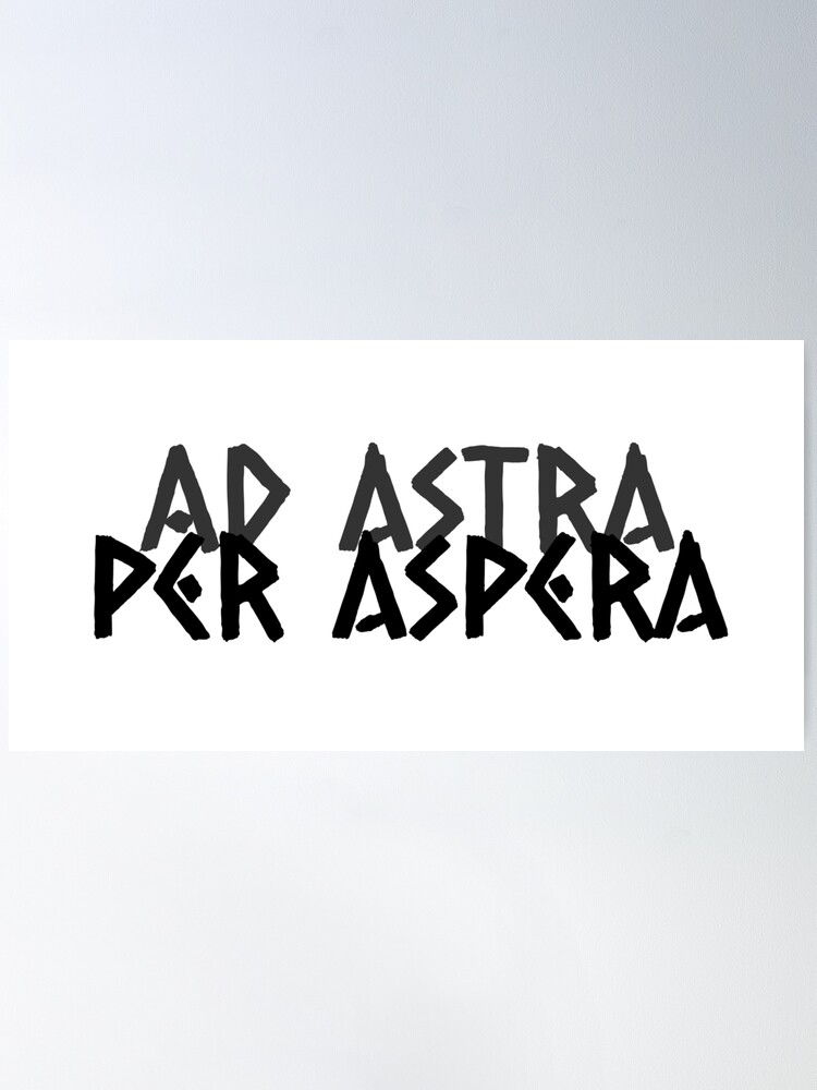 Per aspera ad astra frase em latim. tradução: através das