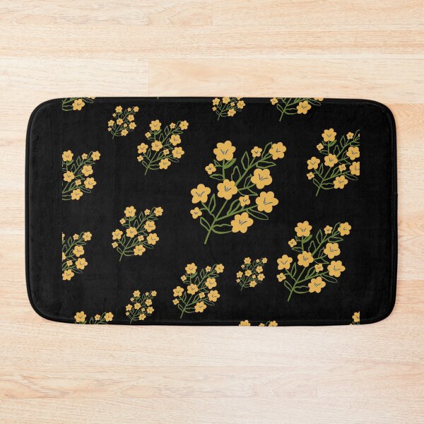 Item preview, Flowers Black Pattern Design designed and sold by Farage Art.