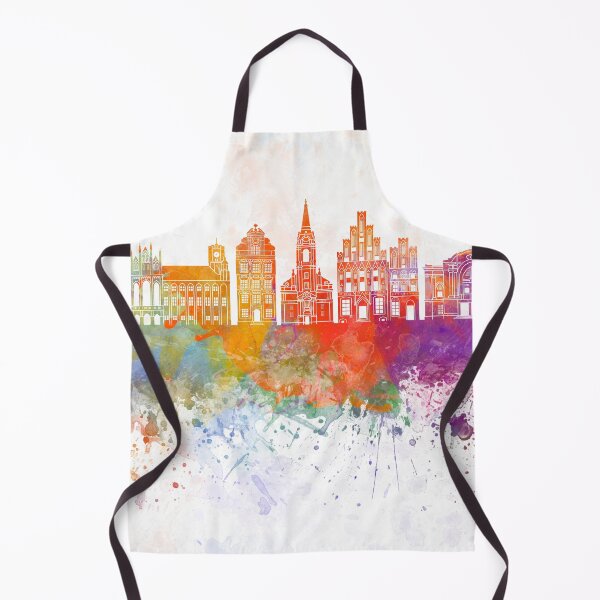 Item preview, Torun skyline in watercolor background designed and sold by paulrommer.