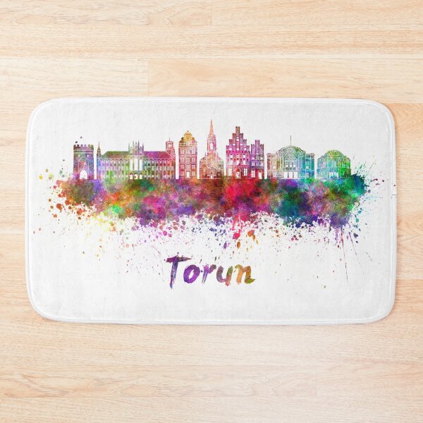 Item preview, Torun skyline in watercolor designed and sold by paulrommer.