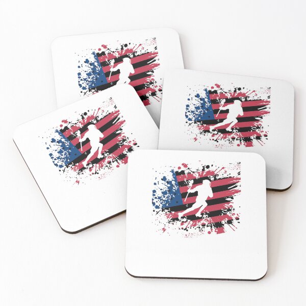 Item preview, lacrosse usa flag logo designed and sold by pirminio.