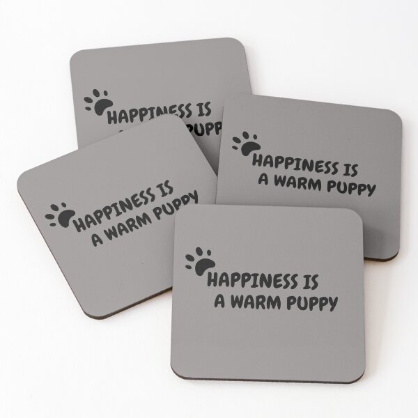Item preview, Happiness is a Warm Puppy -white designed and sold by NR designs .