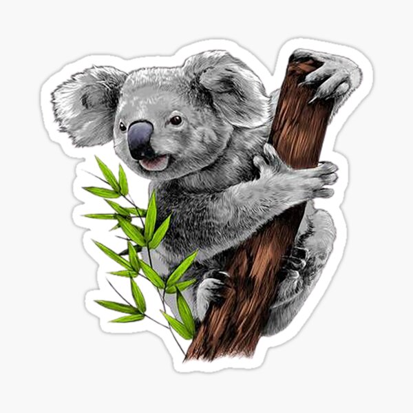 Vibrant Koala Art