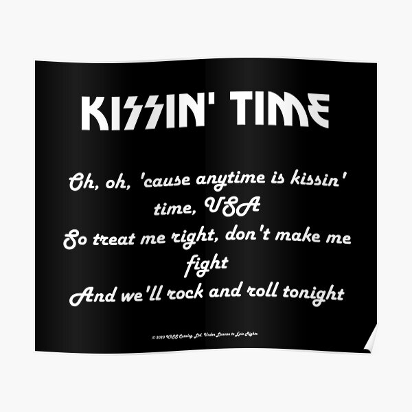 Kissin' Time | Kiss Band Poster