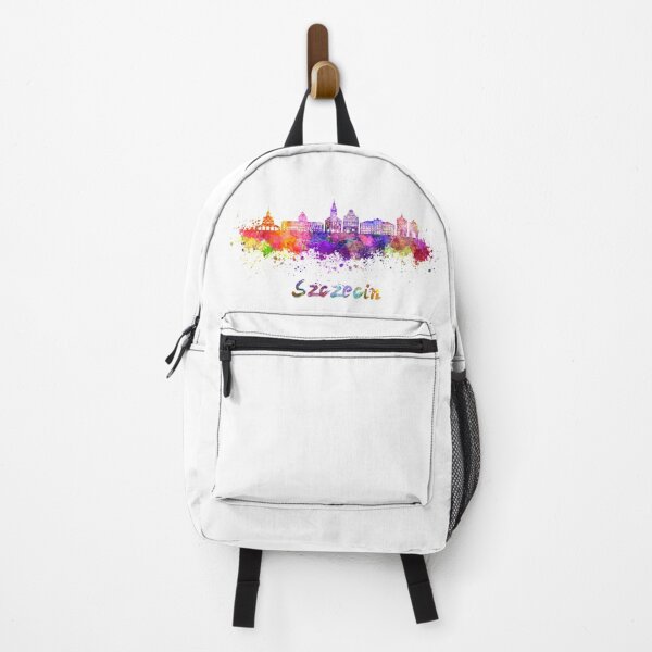 Item preview, Szczecin skyline in watercolor splatters designed and sold by paulrommer.