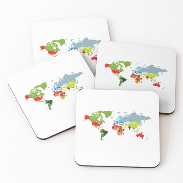 Item preview, Colorful world map designed and sold by ALINNAN789.