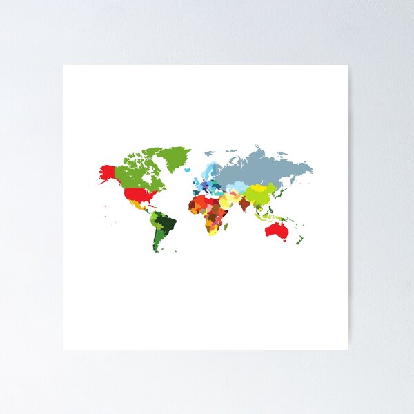 Item preview, Colorful world map designed and sold by ALINNAN789.