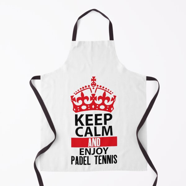 Item preview, Keep Calm and enjoy Padel Tennis - Black designed and sold by saechla.