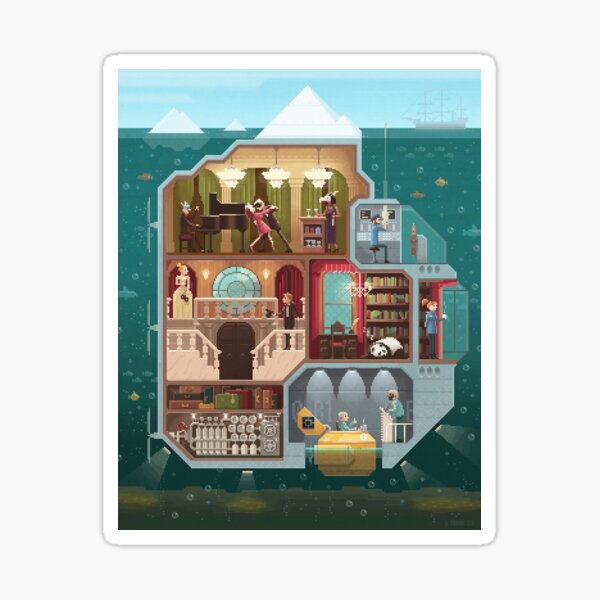 The tip of the iceberg Sticker