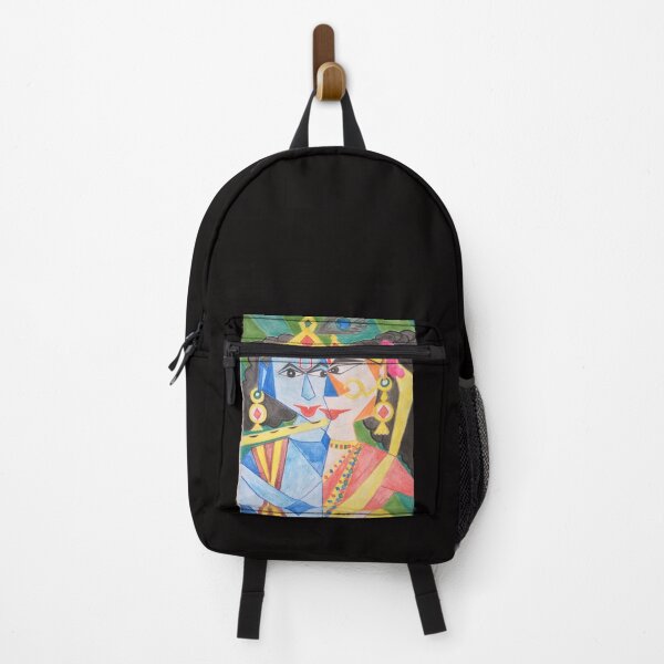 Item preview, Radhekrishna cubism portrait Painting. designed and sold by Coloursinlife1.