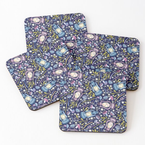 Item preview, Fairy Tale Mushroom Hunt on a Starry Night  designed and sold by Perrin Le Feuvre.