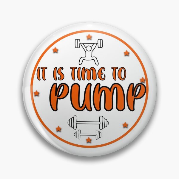 Item preview,  it is time to pump! motivational workout bodypump logo. - orange  designed and sold by robinverheul.