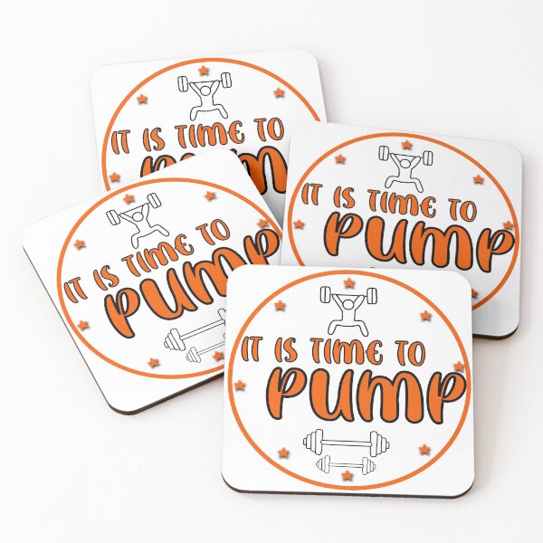 Item preview,  it is time to pump! motivational workout bodypump logo. - orange  designed and sold by robinverheul.
