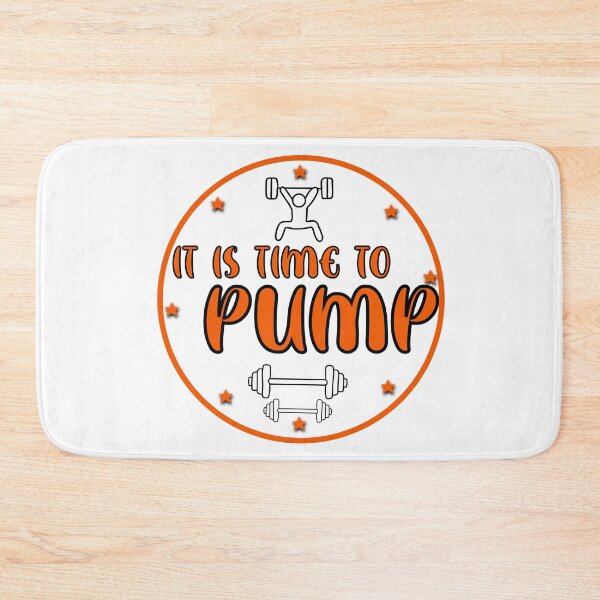 Item preview,  it is time to pump! motivational workout bodypump logo. - orange  designed and sold by robinverheul.