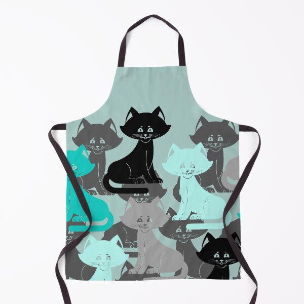 Item preview, Teal and Grey Cat Camo Design  designed and sold by cgroenewald.