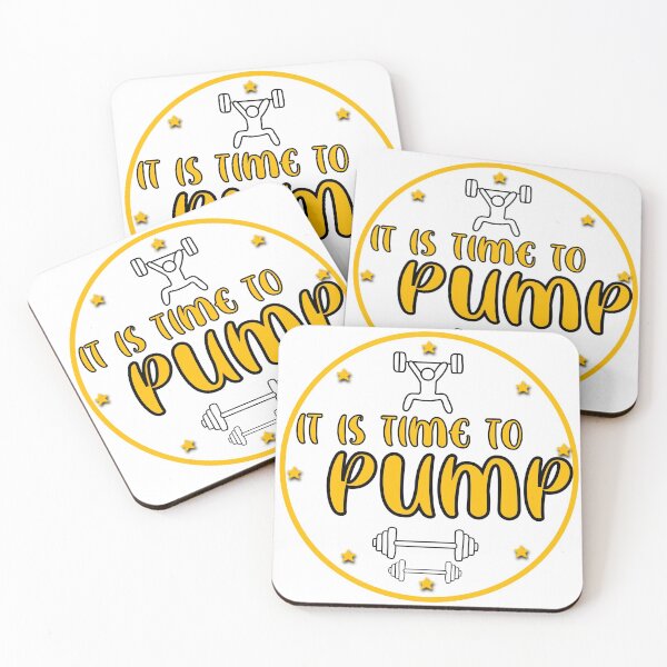 Item preview, it is time to pump! motivational workout bodypump logo - yellow  designed and sold by robinverheul.