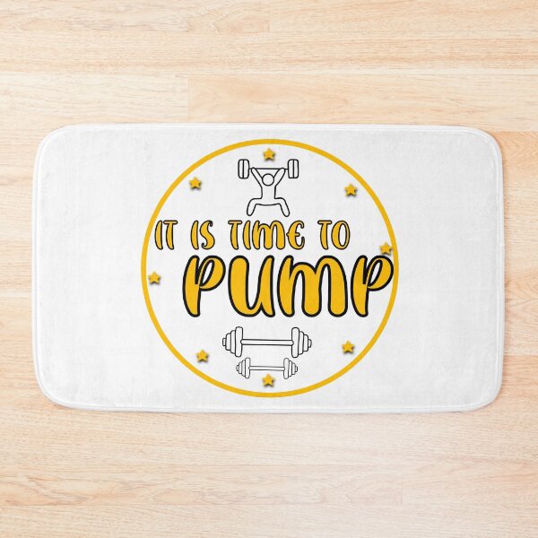 Item preview, it is time to pump! motivational workout bodypump logo - yellow  designed and sold by robinverheul.