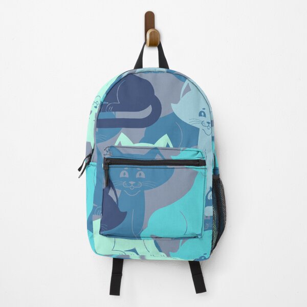 Item preview, Blue, Teal and Grey Cat Camo Design designed and sold by cgroenewald.