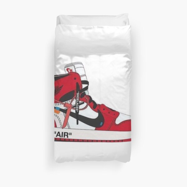 zapatilla roja y blanca Funda nórdica