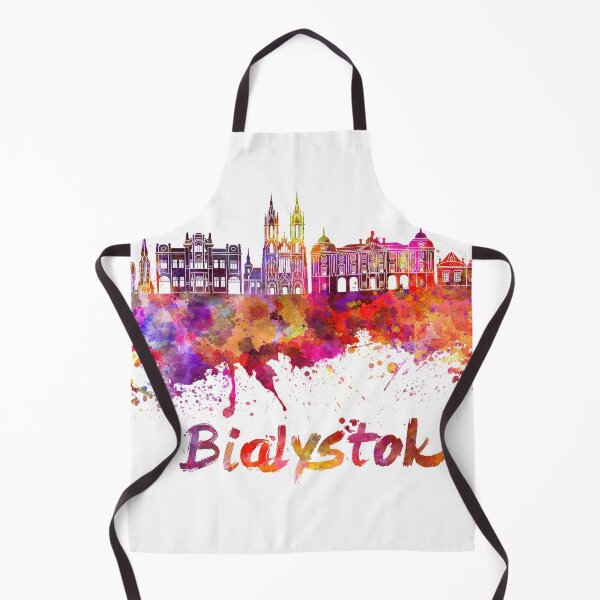 Item preview, Bialystok skyline watercolor splatters designed and sold by paulrommer.