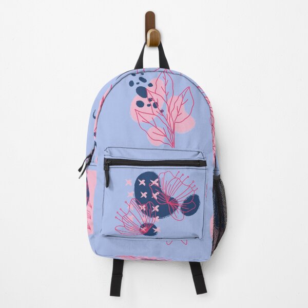 Item preview, Flowers and Leaves in Pink and Blue designed and sold by cation-studio.