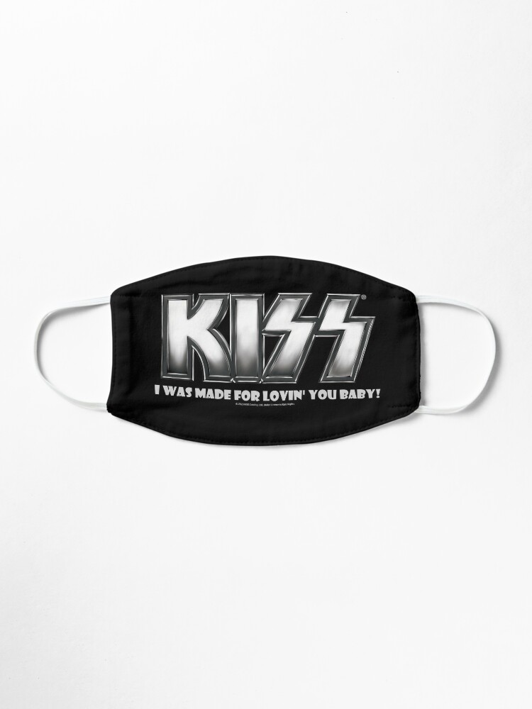 I Was Made For Lovin You Baby Kiss Band Mask By Vibrantyy Redbubble