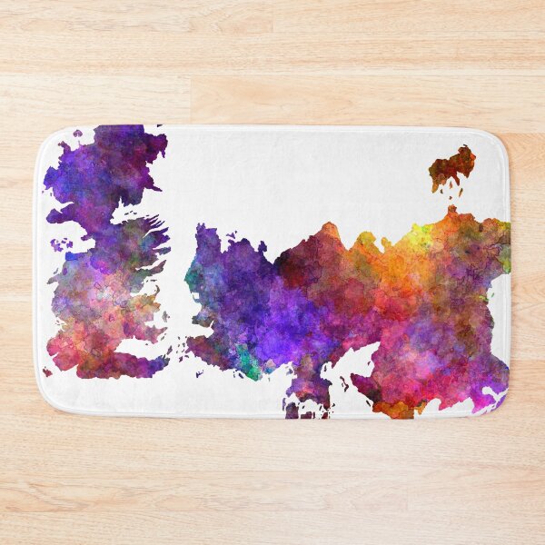 Item preview, Map game of thrones in watercolor art designed and sold by paulrommer.