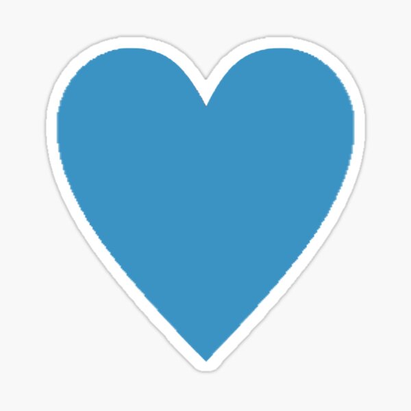 "blue heart" Sticker by LaraPauline Redbubble
