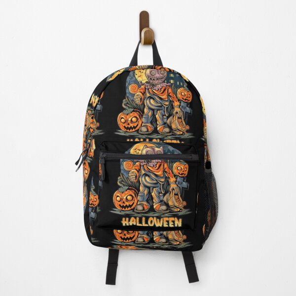 Item preview, Halloween night pumpkins artwork masks sticker shirt designed and sold by zugharo2019.