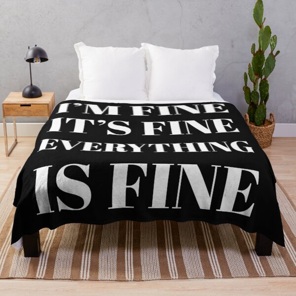 Item preview, I'm fine, it's fine, everything is fine designed and sold by stevenwoodcock.