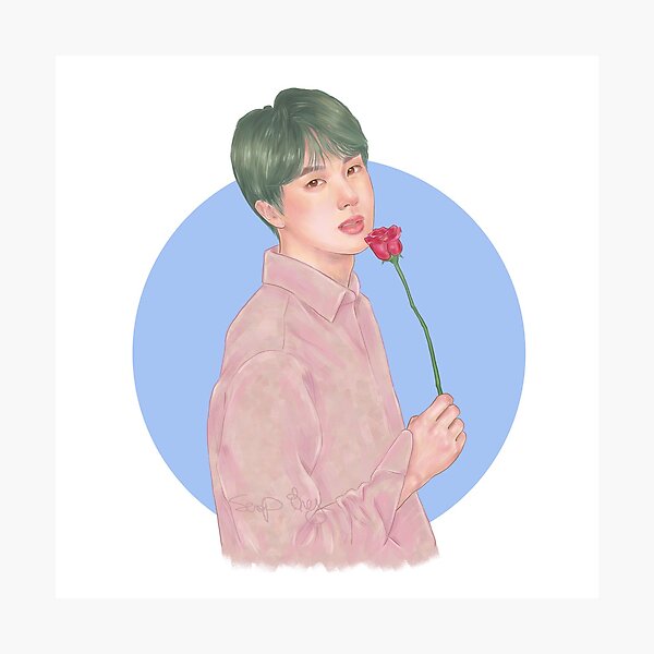 BTS JIN Photographic Print