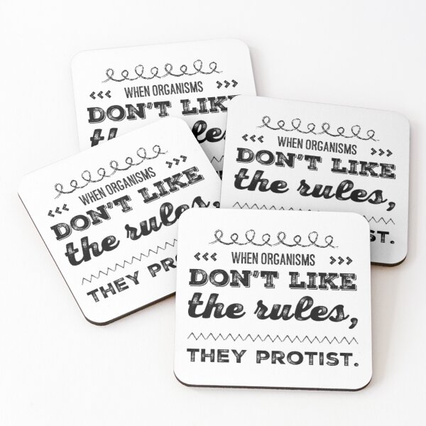 Item preview, When organisms don't like the rules, they PROTIST| Funny biology jokes for PROFESSORS, GRADUATION and BIRTHDAY GIFTS designed and sold by cookiemasterpj.
