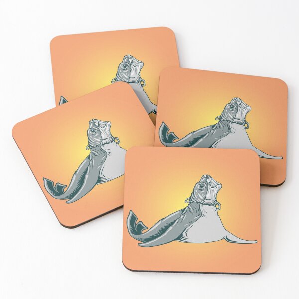 Item preview, save seals plastic pollution stickers masks Posters and Art Prints designed and sold by zugharo2019.