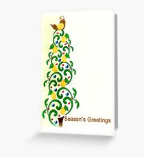 Season's Greetings - Partridge in a Pear Tree - Christmas - Card Greeting Card