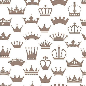 Artwork thumbnail, Sweet Crown Pattern by mischellero